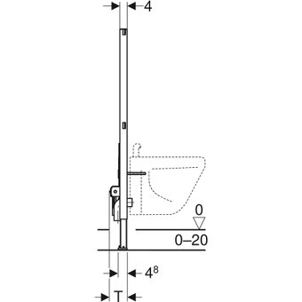 Geberit Duofix 111.510.00.1 – pro bidet, výška 112 cm – 2 ks - 5