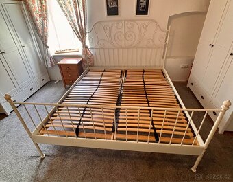 Vintage postel bílá - 5