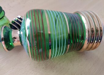 retro čs. likérová karafa - Novoborské sklo - 5