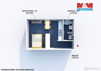 Pronájem bytu 1+kk, 36 m², Plzeň, ul. Presslova - 5