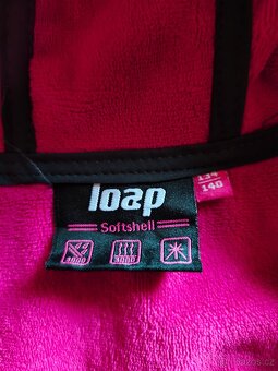 Dívčí softshellový kabát Loap s fleecem 134-140 - 5
