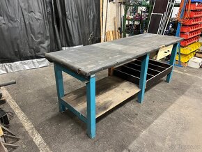 Dílenský pracovní stůl - ponk 236 cm dlouhý - 5