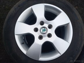 Prodám Sadu Orig ALU kol Škoda 205/60R15 letní - 5
