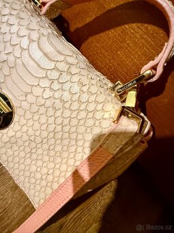 Coccinelle Liya Python Snake Leather Shoulder Bag - 5