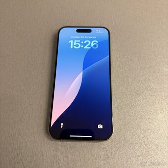 iPhone 15 Pro 128GB natural titan, jako nový, záruka - 5