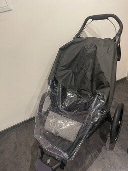 Kočárek Thule Glude šedý melír s korbou - 5