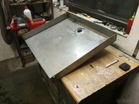 Nerezová INOX nádoba. 2 odpadní díry. 595x710x75(63)mm - 5