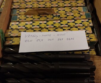 Vrtáky s kuželovou stopkou, HSS, nepoužité - 5