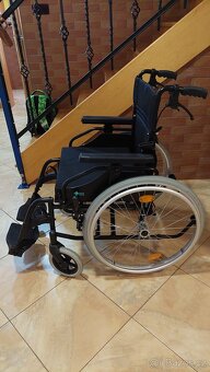invalidní mechanický odehčený vozík ,šířka sedáku 50cm - 5
