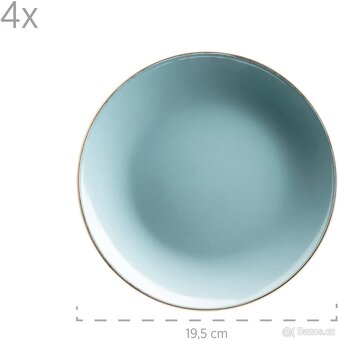 Jídelní sada Mäser BLUE METALLIC RIM Jídelní sada 16 ks - 5