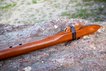 Indiánská flétna Cherokee 70 cm, ručně vyrobená - 5