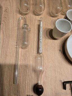 Laboratorní retro skleněná sada - 5