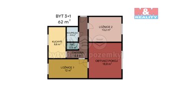 Prodej bytu 3+1, 62 m², Moravská Třebová, ul. Pod Hamry - 5
