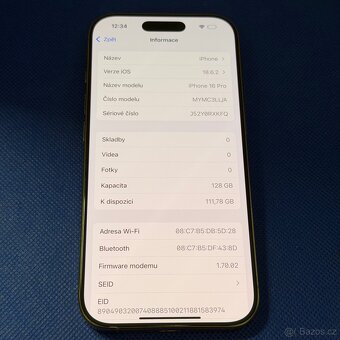iPhone 16 Pro 128GB Desert Titanium, pěkný stav - 5