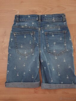 Riflové džínové v.134 kraťasy šortky bermudy C&A nové - 5