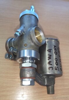 Predám bronzový karburátor Amal 6/142 na Jawu 500 OHV - 5
