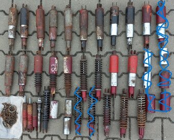 Prodám Jawa ČZ kývačka panelka zadní tlumiče patina renovace - 5