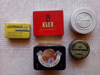 Staré plechové krabičky - 5