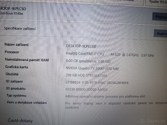 Notebook HP EliteBook 8540w win 10 Pro - 5