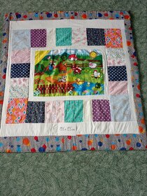 Hrací deky, hnízdo pro miminko,potahy na polštářky - 5