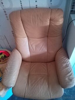 LUXUSNÍ ZNAČKOVÉ KOŽENÉ KŘESLO STRESSLESS - 5