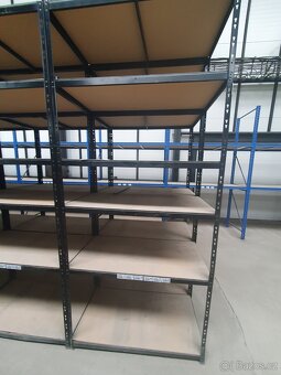 Regál Černý 60 x 120 x 220 cm 5 polic 1000 Kg - 5