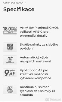 Canon EOS 1200D + objektiv 18-55mm + příslušenství - 5