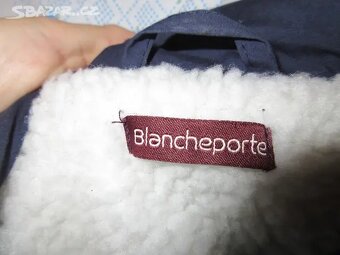 Pánská tmavě modrá bunda s beránkem - nadměr.vel. 62 a více - 5