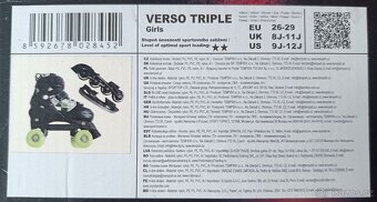 Brusle dětské - Tempish Verso triple- vel. 26–29: 17,5 – 18 - 5