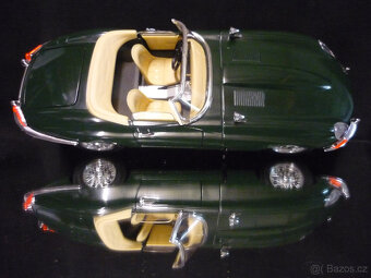 Jaguar E Type Cabriolet zelený Bburago 1/18 - 5