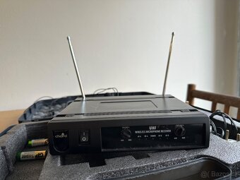 PRODÁM BEZDRÁTOVÝ MIKROFONNÍ SET UHF DLE FOTOGRAFIÍ - 5