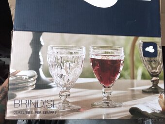 5 NOVÝCH skleniček na červené víno LEONARDO brindisi - 5