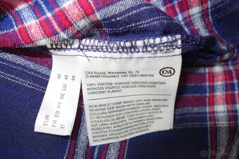 Dámská kostkovaná halenka, blůzka vel.40 - 5