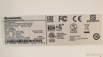 Lenovo AIO C470 - svižný, repasovaný, velmi dobrý stav - 5