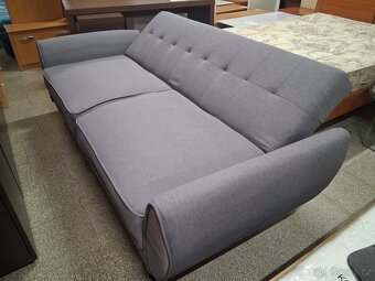 Pohovka šedá rozkládací - 5