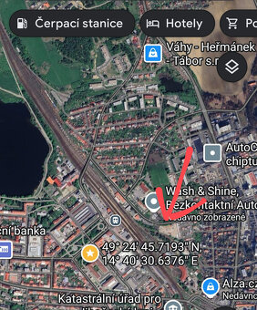 Prodám komerční pozemek v centru Tábora 2519m2 - 5