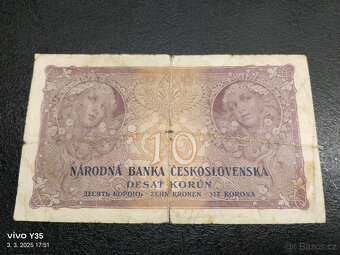 Bankovky Českoslovenko 1.republika 1926 - 1929 - 5