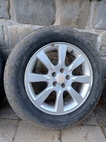 Alu kola Subaru 5x100 R16x6.5 + letní pneu 215/60 - 5