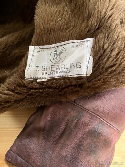 Kalsická Shearling sportswear kožená bunda - 5