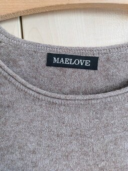 Pružný svetr v módní béžové barvě, zn. MaeLove, vel. L - 5