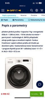 Pračka Whirlpool 7kg - 5