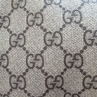 Cestovní omyvatelná taška Gucci béžová  s hnědým popruhem - 5