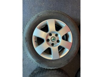 ALU disky 5x112 R15 Škoda 6Jx15H2 ET 47 se zimními pneu 195/ - 5