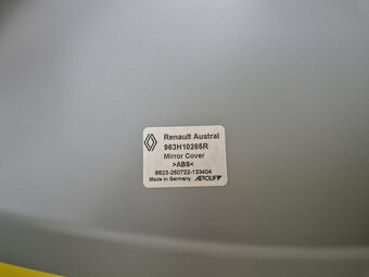 kryty vnějších zrcátek stříbrné Renault Austral 963H10265R - 5