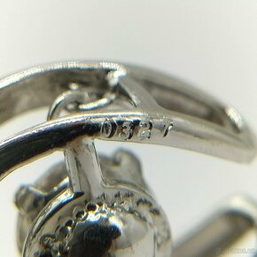 LUXUSNÍ PLATINOVÉ DIAMANTOVÉ NÁUŠNICE 0.60 CT - 5