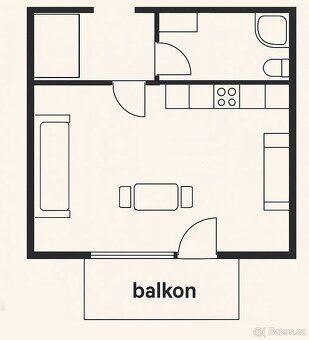 Pronájem byty 1+kk, 35 m2,  Praha 5 - Stodůlky, ev.č. G1150 - 5