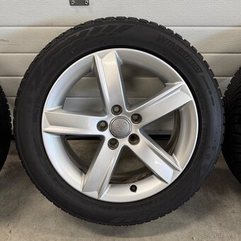 Alu kola Audi, 225/50 R17, zánovní pneu Nexen 8mm - 5