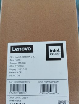 Herní notebook Lenovo LOQ 3mesice starý - 5