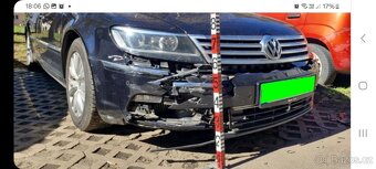 Volkswagen phaeton 3.0 tdi 4x4 havarovany predni naraznik - 5