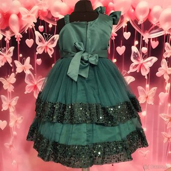 Dětské společenské šaty s flitry - 5